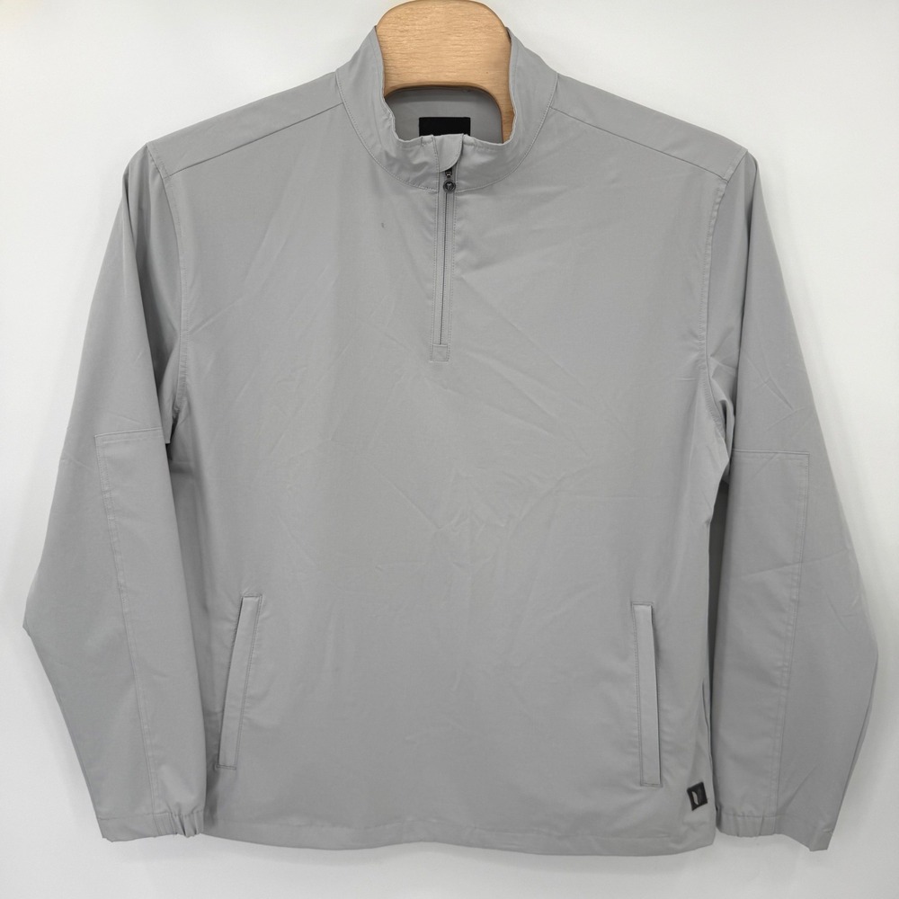 Linksoul Windbreaker Mens XL Grey LS570 Quarter-Zip Performance Golf Pullover